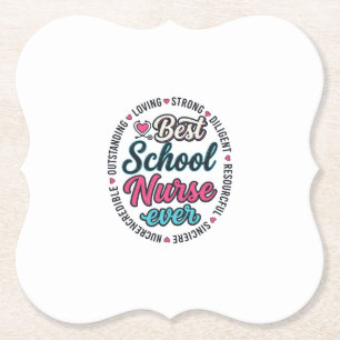 Porta-copo De Papel Enfermeira Escolar Sempre Camisa de Desenho de Gra