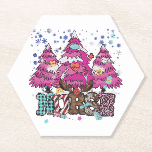 Porta-copo De Papel Enfermeira Natal 4