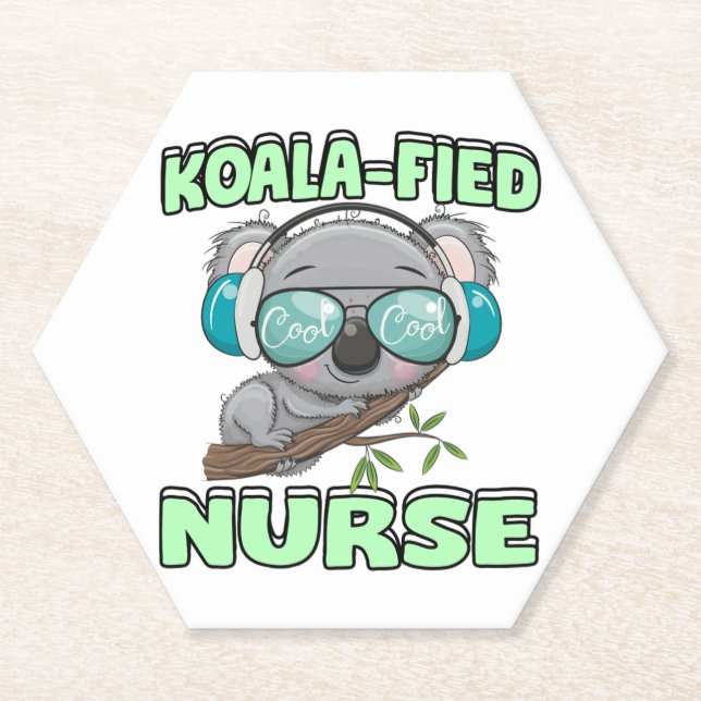 Porta-copo De Papel Enfermeiro Koala (Frente)