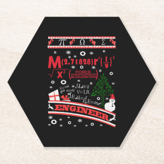 Porta-copo De Papel Engenheiro - Suéter de Natal Feio