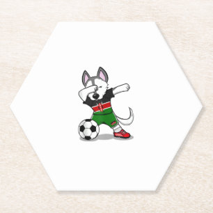 Porta-copo De Papel Engraçado Dabbing Rouco Cão Quênia Futebol - Quêni