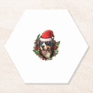 Porta-copo De Papel Engraçado Natal Bernese Mountain Dog