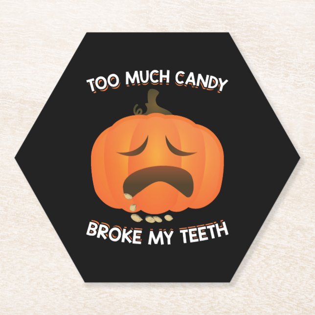 Porta-copo De Papel Engraçado Pumpkin Halloween Candy Gift (Frente)