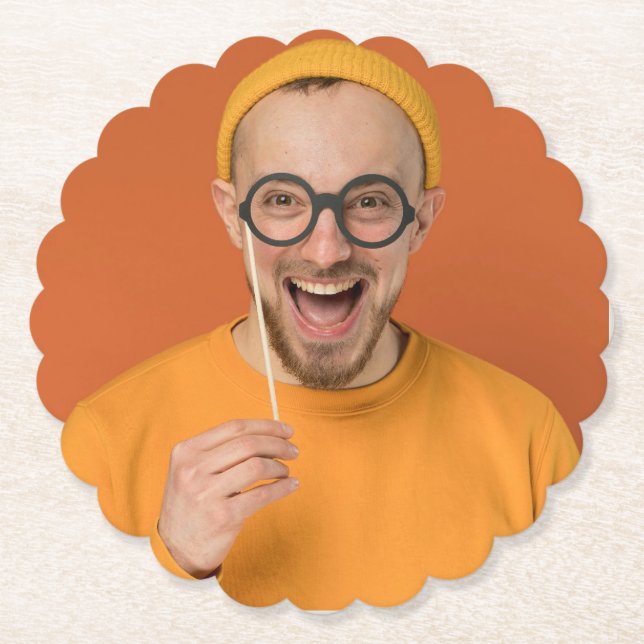Porta-copo De Papel Envio de Selfie de Foto Divertida (Frente)