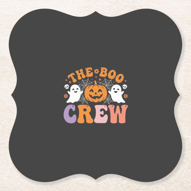Porta-copo De Papel Equipe de Espanto de Halloween Fantasma Abóbora De (Frente)