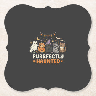 Porta-copo De Papel Equipe de Gato Assombrado de Halloween