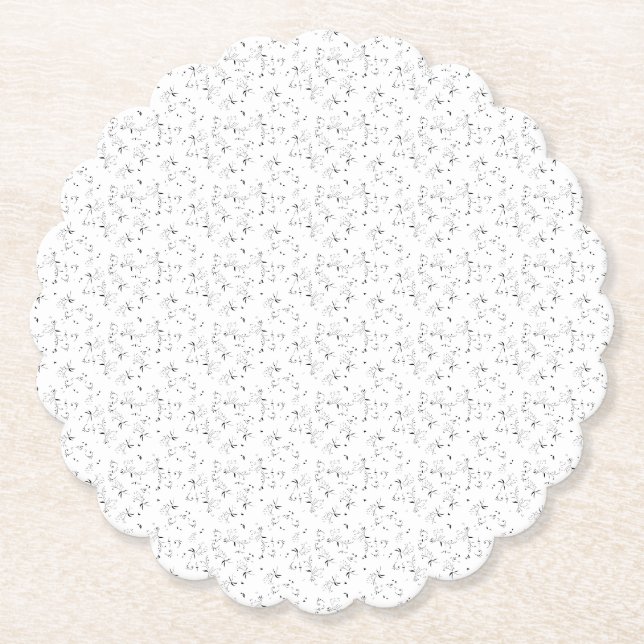 Porta-copo De Papel esboço Design Quarenta e Nove (Frente)