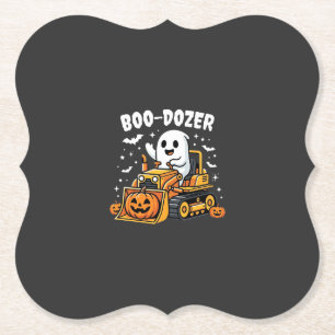 Porta-copo De Papel Escavadeira Fantasma de Halloween Boo Dozer_1