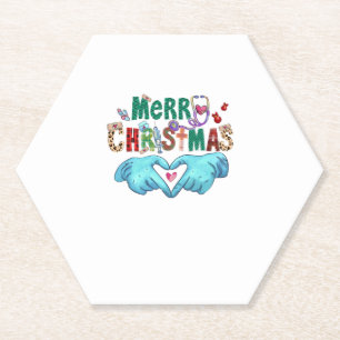 Porta-copo De Papel Escrutínio de Natal Feliz Natal Estetoscópio N