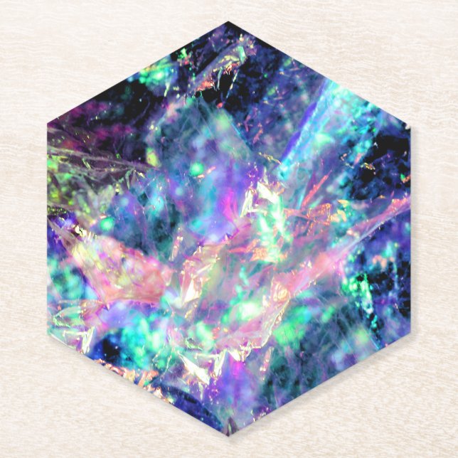 Porta-copo De Papel escuridão e luz, opala escura : (Frente)