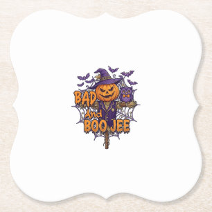 Porta-copo De Papel Espantalho de Abóbora Coruja Roxa Morcegos Bad Boo