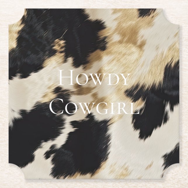 Porta-copo De Papel Espuma Negra Dourada, Escovão Ocidental (Frente)