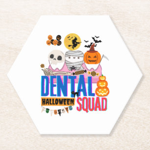 Porta-copo De Papel esquadrão dentário halloween