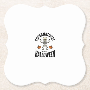 Porta-copo De Papel Esqueleto de Halloween Supernatural Engraçado Vint