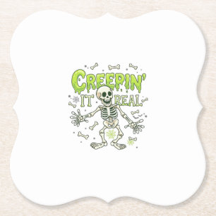 Porta-copo De Papel Esqueleto de verdade Aranha de Halloween Ossos Tei