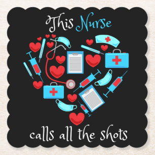 Porta-copo De Papel Esta Enfermeira Chama Todos Os Tiros