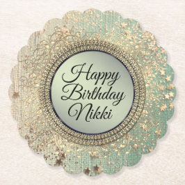 Porta-copo De Papel Esteira de cerâmica no aniversário personalizado v