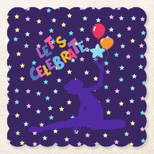 Porta-copo De Papel Estrelas e Balões da Celebração de vamos