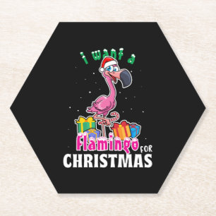 Porta-copo De Papel Eu quero um Flamingo para o Flamenco cor-de-rosa d