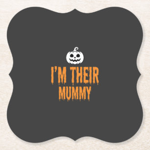 Porta-copo De Papel Eu Sou o Design de Mamãe do Halloween