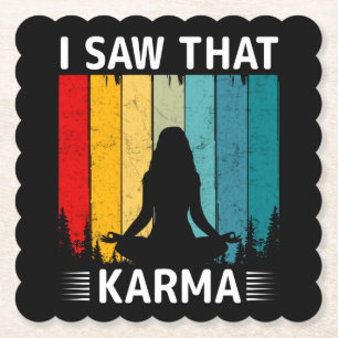 Porta-copo De Papel Eu Vi Essa Karma