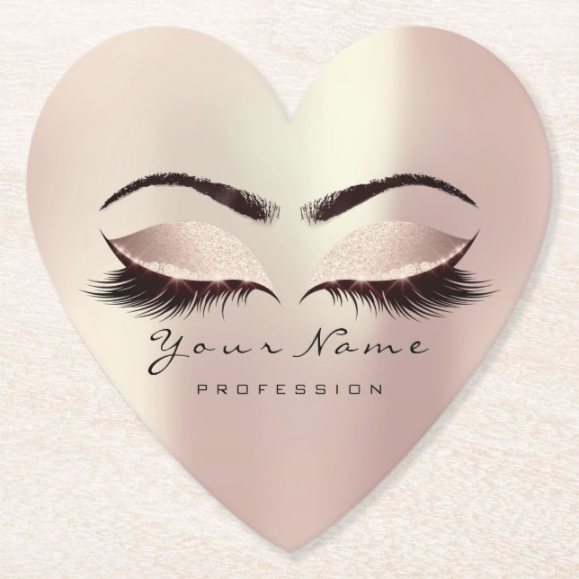 Porta-copo De Papel Extensão de Lâmpadas de Artista Lashes da Lâmpada  (Frente)