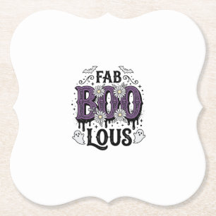 Porta-copo De Papel Fabuloso Boo Halloween Camisa Vintage Fantasma Des