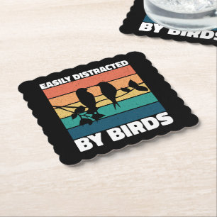 Porta-copo De Papel Fácil Distração Por Aves Cute Bird Ownership Engra