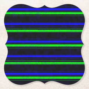Porta-copo De Papel Faixa Verde Azul Preta
