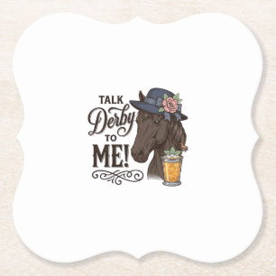 Porta-copo De Papel Fale Derby para Mim Camisa de Gravura Vintage de C