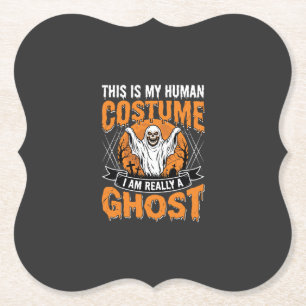 Porta-copo De Papel Fantasia Humana de Fantasma de Halloween Engraçada