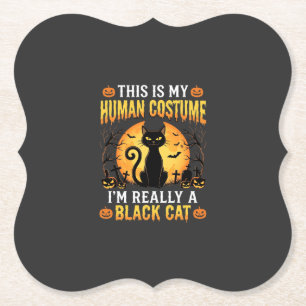 Porta-copo De Papel Fantasias Humanas de Halloween Cemitério de Gato P