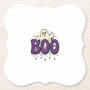 Porta-copo De Papel Fantasma de Halloween Boo Aranha Engraçada Vintage