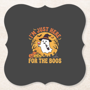 Porta-copo De Papel Fantasma engraçado de Halloween Estou aqui apenas