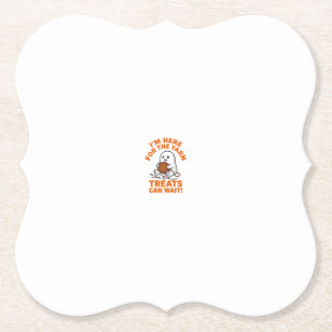 Porta-copo De Papel Fantasma Engraçado de Tricô Desenho de Gravura Vin