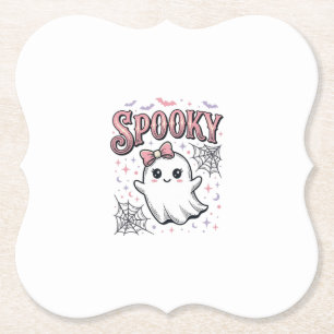 Porta-copo De Papel Fantasma Fofo Assustador Camisa Vintage de Hallowe