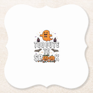 Porta-copo De Papel Fantasma Laranja de Halloween Morcego Abóboras Mui