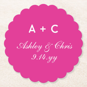 Porta-copo De Papel Favor de Recepção de casamento Personalizado Moder