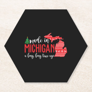 Porta-copo De Papel Feito Em Michigan Há Muito Tempo Atrás Do Natal