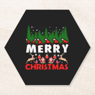 Porta-copo De Papel Feliz Canvas de Natal Jesus Natal Cristão