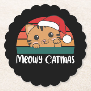 Porta-copo De Papel Feliz Catmas Engraçado Gato Porta copos de Papéis 