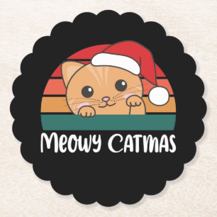 Porta-copo De Papel Feliz Catmas Engraçado Gato Porta copos de Papéis 