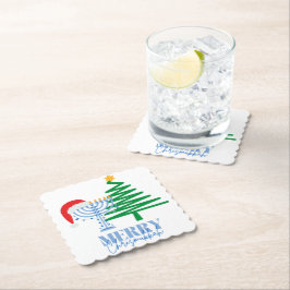 Porta-copo De Papel Feliz Chrismukkah Party - Porta copos de papel