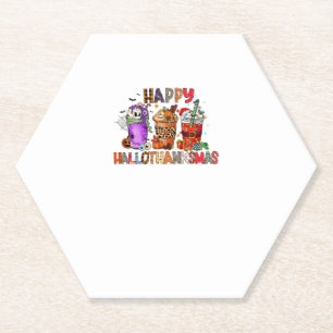 Porta-copo De Papel Feliz Dia de Ação de Graças dos Gnomos de Hallotha
