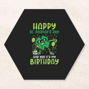 Porta-copo De Papel Feliz Dia de São Patrício Aniversário Shamrock Dab