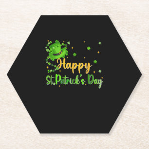 Porta-copo De Papel Feliz Dia de São Patrício Shamrock Irish Mens Wome