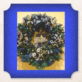 Porta-copo De Papel Feliz Feriado Judaico Hanukkah Wreath