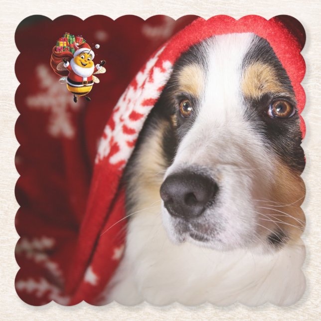 Porta-copo De Papel Feliz Natal (Frente)