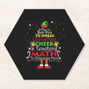 Porta-copo De Papel Feliz Natal Do Professor De Matemática