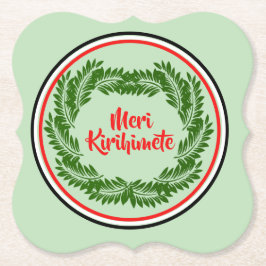 Porta-copo De Papel Feliz Natal Meri Kirihimete Maori